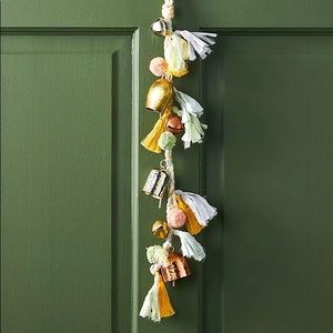 Anthropologie Good Cheer Door Hanger